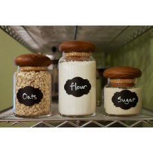 Dekoratif Mini Karatahta Kavanoz Etiketi (5 X 8 Cm) 30 Adet Dekoratif Mini Karatahta Kavanoz Etiketi (5 X 8 Cm) 30 Adet