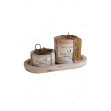 Dekoratif Beton Saksılı Soya Mumu - Oryantal Lüx Kokulu Dekoratif Beton Saksılı Soya Mumu - Oryantal Lüx Kokulu