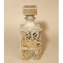 Ilkys Vintage Dekoratif El Yapımı Şişe-1 Ilkys Vintage Dekoratif El Yapımı Şişe-1
