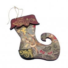 Ilkys KPS01 El Boyaması Ahşap Kapı Süsü 15x22cm