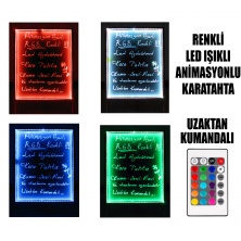B&D Renkli Led Işıklı Animasyonlu Uzaktan Kumandalı Karatahta B&D Renkli Led Işıklı Animasyonlu Uzaktan Kumandalı Karatahta