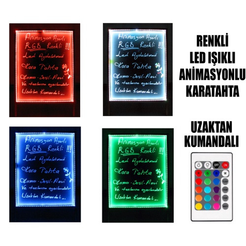 B&D Renkli Led Işıklı Animasyonlu Uzaktan Kumandalı Karatahta Yorumları