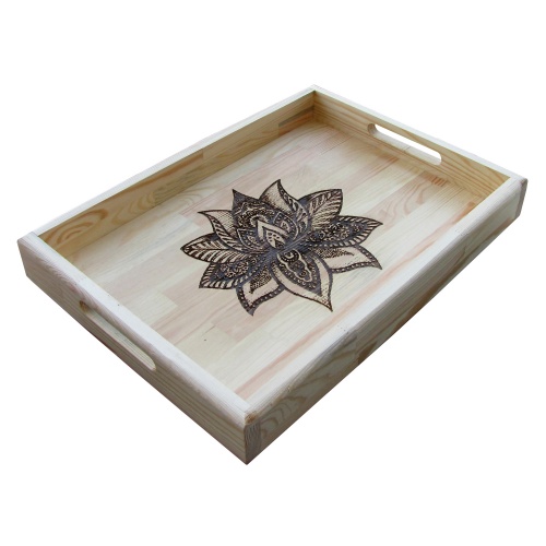 B&D Yakma Mandala Desenli Masif Tepsi 35x48cm Yorumları