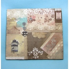 Ilkys PNO07 El Boyaması Ahşap Pano 43x39cm