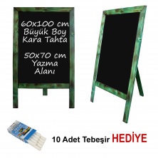 B&D Ahşap Çerçeveli Kara Tahta Yazı Tahtası Antik Yeşil B&D Ahşap Çerçeveli Kara Tahta Yazı Tahtası Antik Yeşil