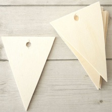 Üçgen Formlu DIY Etiket - 12'li