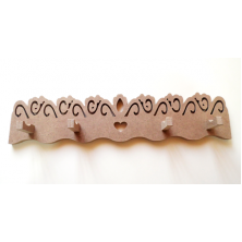 Ham Mdf Dekora Askılık - 50 X 11,5 X 5,5 Cm Ham Mdf Dekora Askılık - 50 X 11,5 X 5,5 Cm