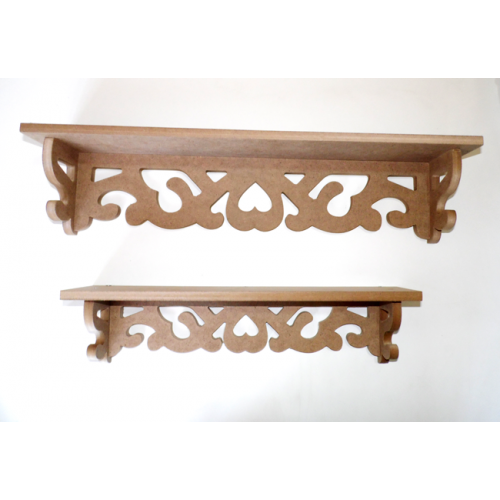 Ham Mdf Oymalı Raf Seti - Büyük 60 X 12 X 11 Cm /Küçük 46 X 11 X 9 Cm Yorumları