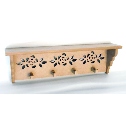 Ham Mdf Güller Raflı Askılık - 50 X 15 X 10 Cm Yorumları