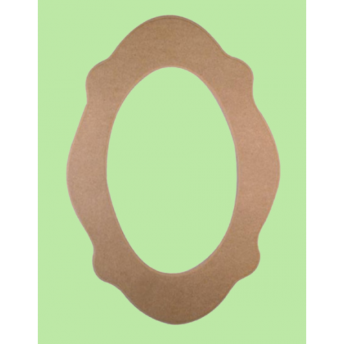 Ham Mdf Oval Ayna Çerçevesi