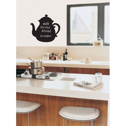 Demlik Formlu Karatahta Sticker (38 X 28 Cm) Sts 1012
