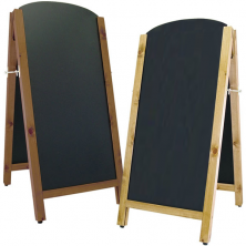Çift Yüzlü Ahşap Ayaklı A Karatahta Pano - 45x90 Cm Çift Yüzlü Ahşap Ayaklı A Karatahta Pano - 45x90 Cm