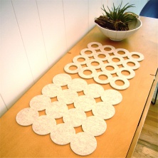 Keçe Dots & Rings Runner