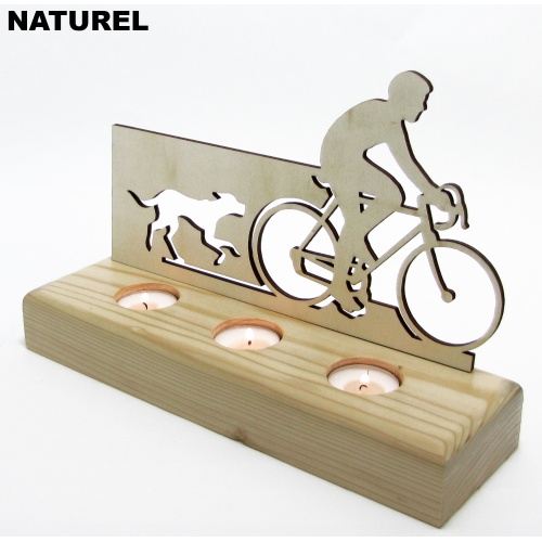 B&D Ahşap Tealight Mumluk Bisiklet Görsel 2
