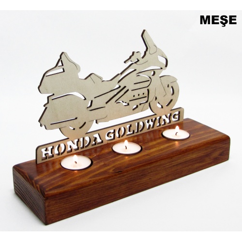 B&D Ahşap Tealight Mumluk Goldwing Görsel 3