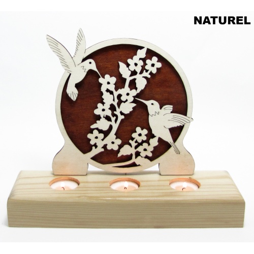 B&D Ahşap Tealight Mumluk Arıkuşu Görsel 2