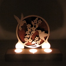 B&D Ahşap Tealight Mumluk Arıkuşu B&D Ahşap Tealight Mumluk Arıkuşu