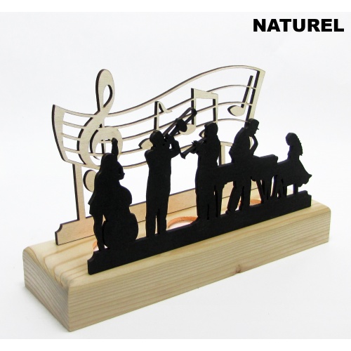 B&D Ahşap Tealight Mumluk Jazz Görsel 2