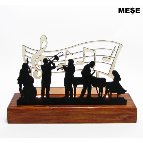 B&D Ahşap Tealight Mumluk Jazz Görsel 3
