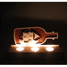 B&D Ahşap Tealight Mumluk Yelkenli B&D Ahşap Tealight Mumluk Yelkenli