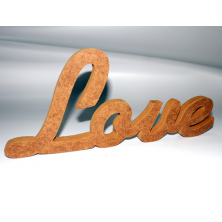 Ham Mdf Love Figürü Ham Mdf Love Figürü