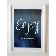 Enjoy Life Tipografi Tablo Enjoy Life Tipografi Tablo