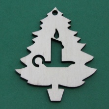 B&D YA14 Ahşap Yılbaşı Süsü 10cm B&D YA14 Ahşap Yılbaşı Süsü 10cm
