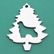 B&D YA40 Ahşap Yılbaşı Süsü 10cm B&D YA40 Ahşap Yılbaşı Süsü 10cm