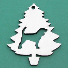 B&D YA45 Ahşap Yılbaşı Süsü 10cm B&D YA45 Ahşap Yılbaşı Süsü 10cm