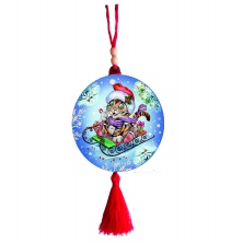 Yılbaşı Ağacı Süsü Noel Kaplanı Yılbaşı Ağacı Süsü Noel Kaplanı